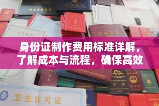 宝塔身份证制作费用标准详解，了解成本与流程，确保高效办理