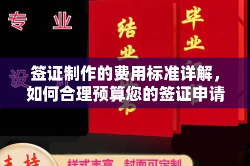 琼结签证制作的费用标准详解，如何合理预算您的签证申请成本